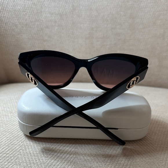 Marc Jacobs Glossy Black Cat-Eye Sunglasses. NWC - Picture 3 of 11